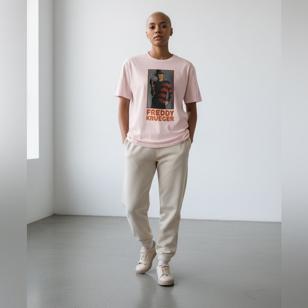 Freddy Krueger Pink Tee, Large, NWT